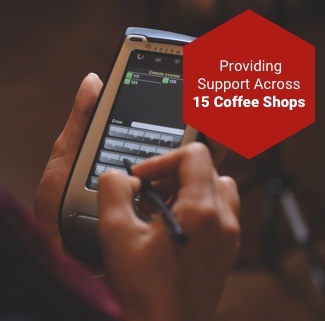 Providing support across 15 coffee shops